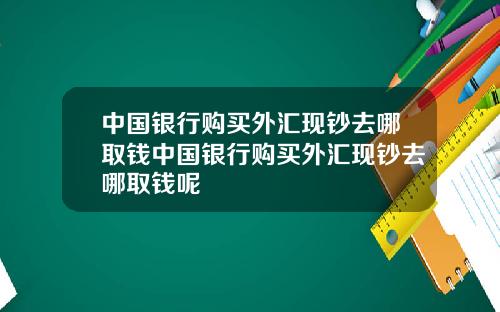 中国银行购买外汇现钞去哪取钱中国银行购买外汇现钞去哪取钱呢