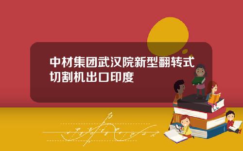 中材集团武汉院新型翻转式切割机出口印度