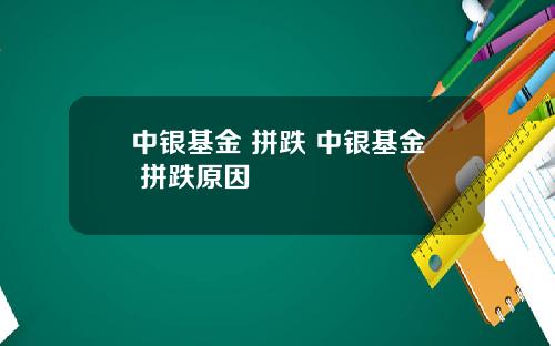 中银基金 拼跌 中银基金 拼跌原因