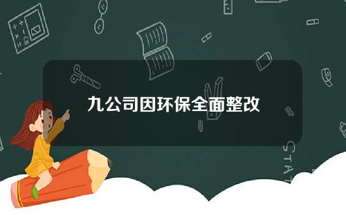 九公司因环保全面整改