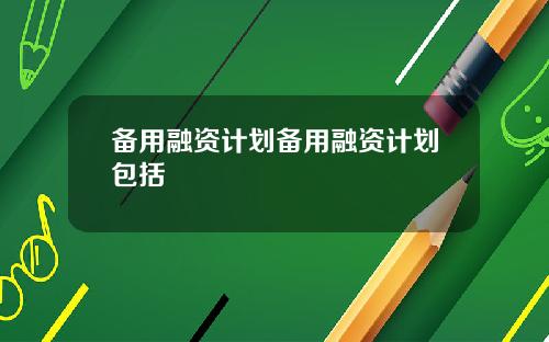 备用融资计划备用融资计划包括