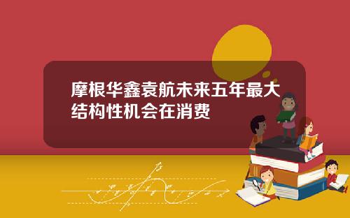 摩根华鑫袁航未来五年最大结构性机会在消费