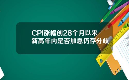 CPI涨幅创28个月以来新高年内是否加息仍存分歧