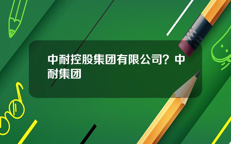 中耐控股集团有限公司？中耐集团