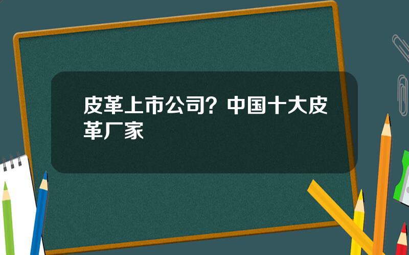 皮革上市公司？中国十大皮革厂家